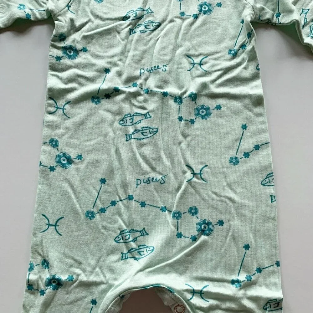 Kate Quinn Organics Bamboo Pisces Footie NB Newborn